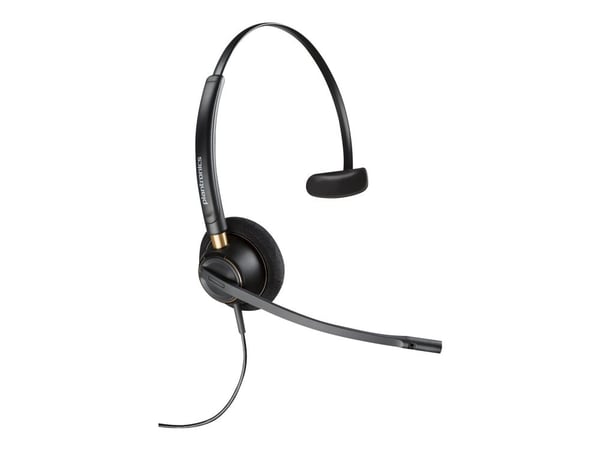 HP Poly EncorePro HW510 - EncorePro 500 series - hodesett - on-ear - kablet - 3,5 mm jakk - svart - Certified for Skype for Business, UC-sertifisert