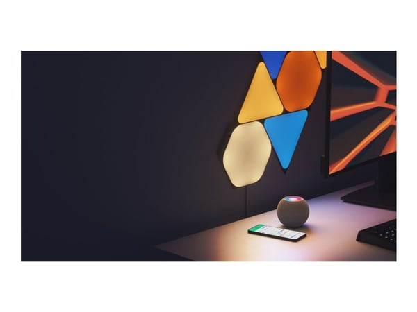 Nanoleaf Shapes Starter Kit - Lyspanelsett - LED - sekskant - svart