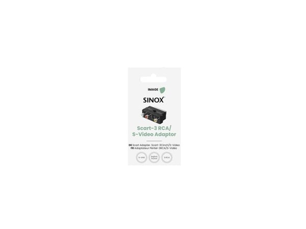 Sinox SOV01580, SCART (21-pin), 3 x RCA + S-Video, Hankjønn, Hunkjønn, Rett, Rett