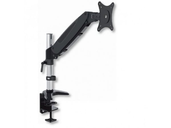 TECHly Tubular Gas - Monteringssats (bordsfäste, montering på skrivbord) - för Bildskärm - glänsande svart - skärmstorlek: 15"-27"
