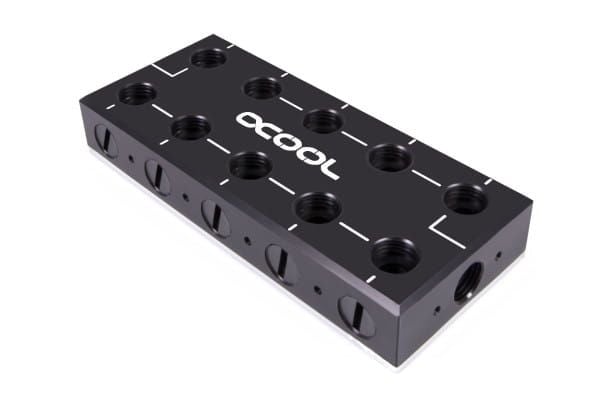 Alphacool 13024, Slanganslutning, Acetal, Koppar, 1/4", 0,8 Bar, CE, FC, RoHS, 56 mm