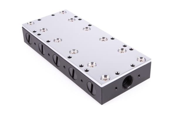 Alphacool 13024, Slangekontakt, Acetal, Kobber (Cu), 1/4", 0,8 stang, CE, FC, RoHS, 56 mm