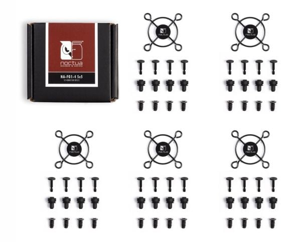 Noctua NA-FG1-4 SX5, Viftegrill, Stål, 4 cm, 32 x 32 mm, 5 stykker, Boks