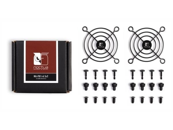 Noctua NA-FG1-6 SX2, Viftegrill, Stål, 6 cm, 50 x 50 mm, 2 stykker, Boks