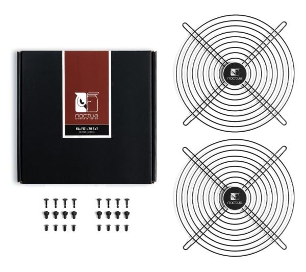 Noctua NA-FG1-20 SX2, Viftegrill, Stål, 20 cm, 154 x 154 mm, 2 stykker, Boks