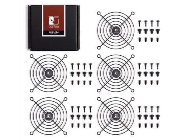 Noctua NA-FG1-9 SX5, Viftegrill, Stål, 9,2 cm, 82,5 x 82,5 mm, 5 stykker, Boks