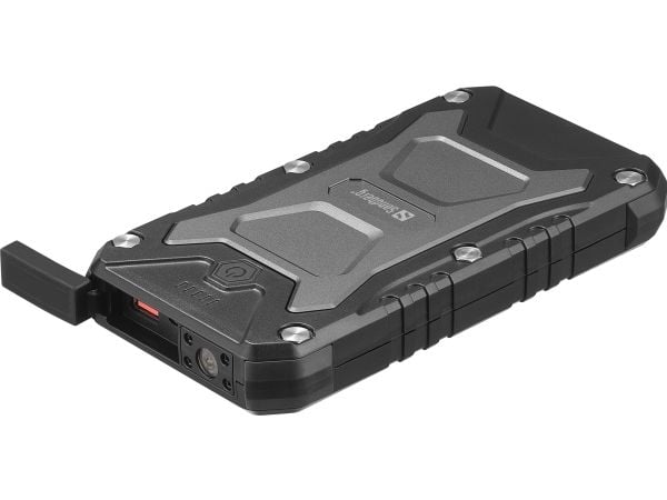 Sandberg Active Survivor - Strømbank - 10000 mAh - 37 Wh - 22.5 watt - 5 A - PD - 2 utgangskontakter (USB, USB-C) - på kabel: USB-C