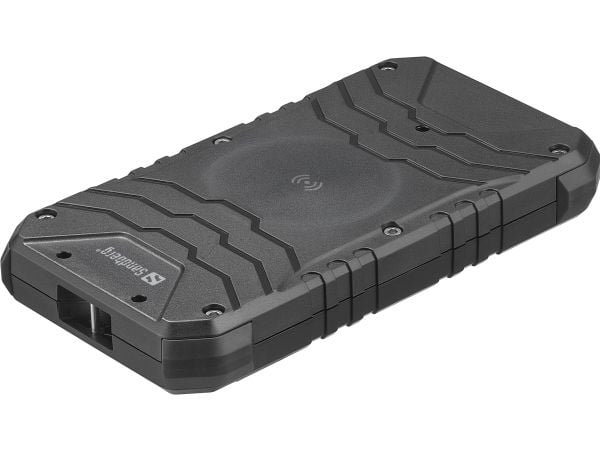 Sandberg Active Survivor - Strømbank - 10000 mAh - 37 Wh - 22.5 watt - 5 A - PD - 2 utgangskontakter (USB, USB-C) - på kabel: USB-C