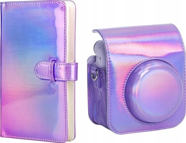 LoveInstant etui/veske til Fujifilm Instax Mini 12 + album (96 bilder) - lilla