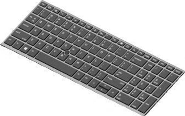 HP - Erstatningstastatur for bærbar PC - bakbelysning - Italiensk