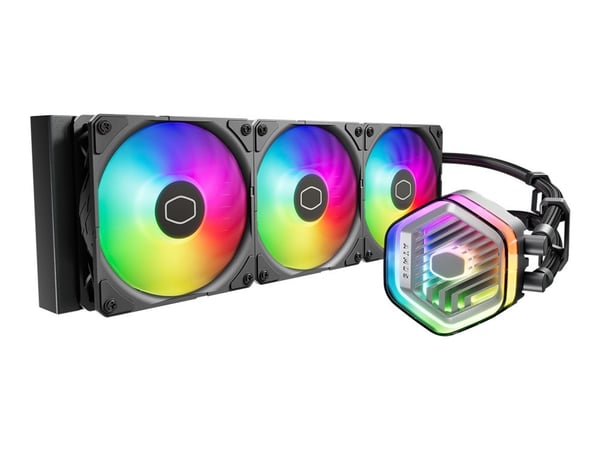 Cooler Master MasterLiquid 360 Atmos ARGB - Væskekjølesystem for prosessor - Radiatorstørrelse: 360 mm - (for: LGA1700, LGA1200, LGA1151, LGA1150, ...