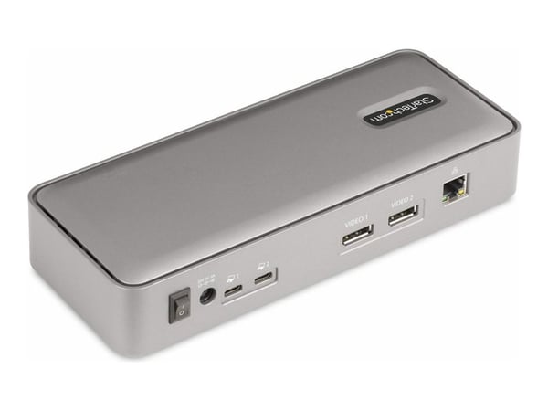 Startech Dual-Laptop USB-C KVM Docking Station, Dual Monitor 4K 60Hz DisplayPort Dock, 5-Port USB Hub, GbE, 90W/45W Power Delivery to Two Laptops, ...