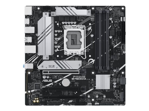 ASUS PRIME B760M-A-CSM - Hovedkort - micro ATX - LGA1700-sokkel - B760 Chipset - USB 3.2 Gen 2, USB 3.2 Gen 1, USB-C 3.2 Gen 1 - 2.5 Gigabit LAN - ...