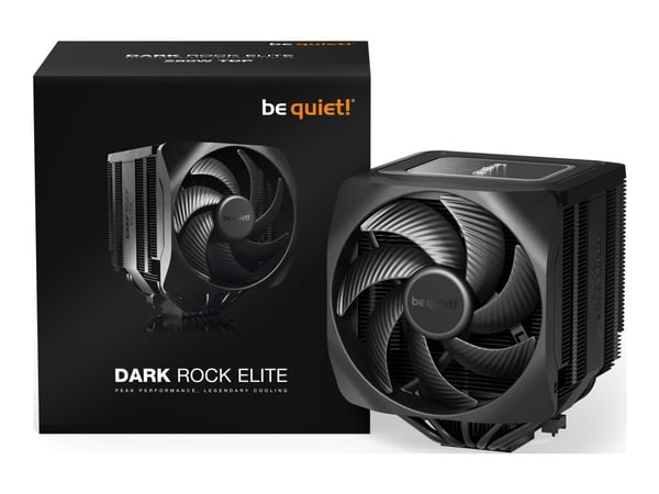 be quiet! Dark Rock Elite - Processorkylare - (för: LGA1150, LGA1151, LGA1155, LGA1200, LGA1700, AM4, AM5) - aluminium med kopparbas - 135 mm - svart