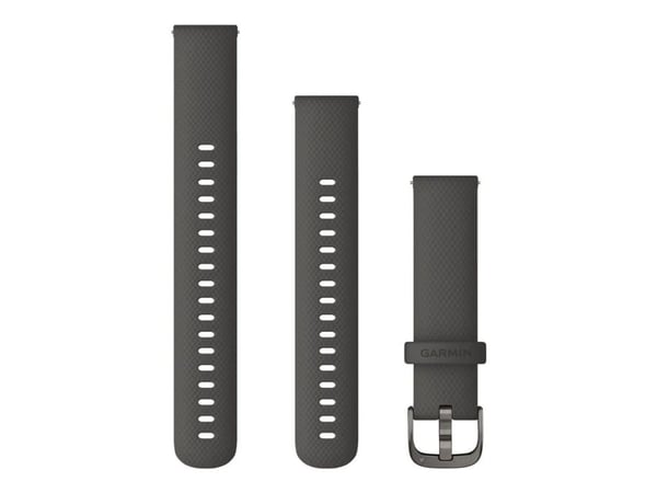 Garmin Quick Release Band - KlocKräm för smart klocka - 110 - 175 mm - grafit, järnvaror i skiffer - för Forerunner 255S, 255S Music, 265S; Legacy ...
