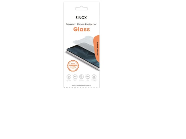 Sinox Protection Glass iPhone 16 Plus/15 Plus®