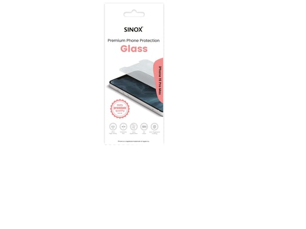 Sinox SOE9103, Apple, iPhone 15 Pro Max, läpinäkyvä, läpinäkyvä, 1 stk