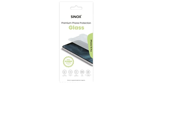 Sinox SOE9102, Apple, iPhone 15 Pro, läpinäkyvä, läpinäkyvä, 1 stk