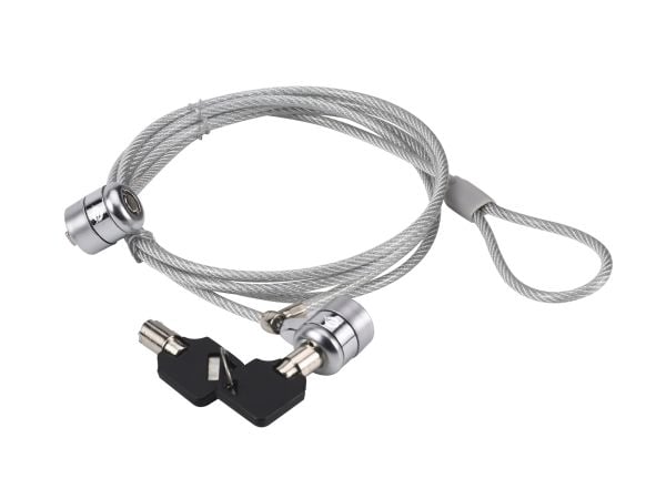 Conceptronic CNBSLOCK15T, 1,5 m, 2 näppäintä, hopea