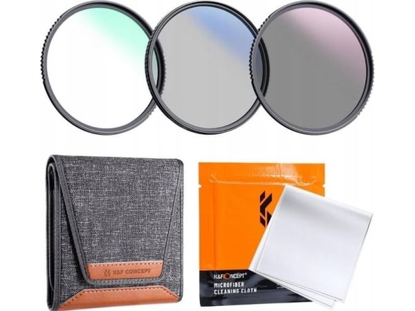 KF filtersett (4-i-1) Nano-k Uv Cpl Nd4 K&f 55 mm / 55 mm / Sku.1939