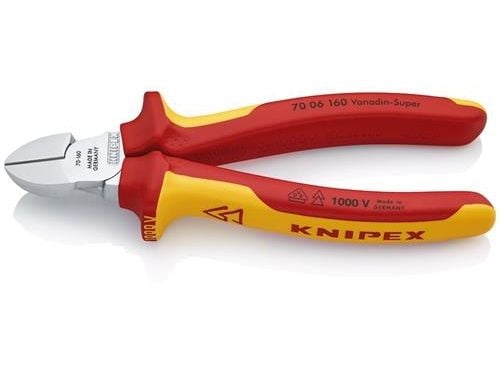 KNIPEX Bidetang LAUS 70 06 160längd 160mm, skär med fasad skärkapacitet mjuk tråd 4,0mm skärkapacitet hård tråd 2,0mm