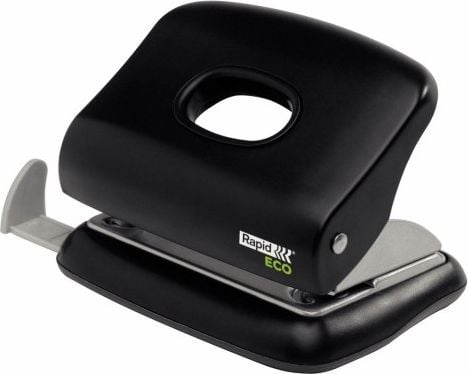 Rapid Eco - Hullstanser - 20 ark / 2 mm - metall, ABS-plast - svart