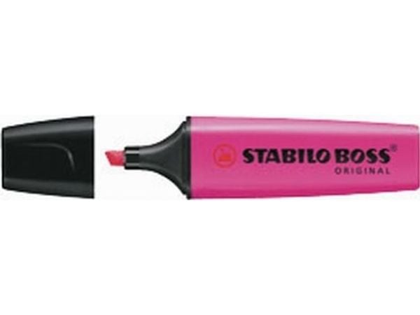 STABILO BOSS ORIGINAL, 1 stykker, Rosa, Meisel tupp, Sort, Rosa, Rektangel, 2 mm
