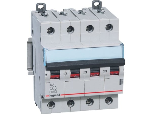 Automaattirengas TX3 C 63A 4P, 4M, 6/6kA