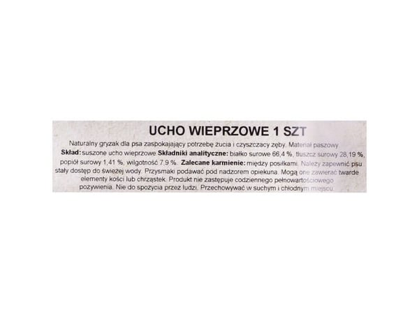 Koiran pureskelu PETMEX Possun korva 40g 1kpl