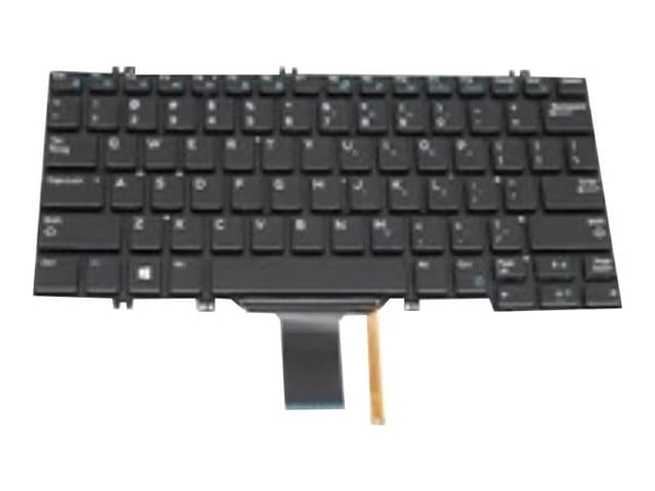 Dell - Kannettavan tietokoneen vaihtonäppäimistö - taustavalaistu - AZERTY - ranskankielinen eurooppalainen - kunnostettu - Latitude 3440, 54XX, 74...