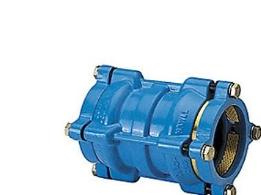Kobling lige 75mm - trækfast på PE+PVC. Hawle2000