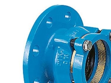 Flangemuffe DN200-225mm - trækfast på PE+PVC. Hawle2000