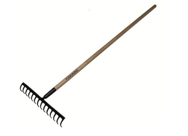 Fiskars FS135751 kratta med 12 tänder och träskaft 1560 mm (FSL12)