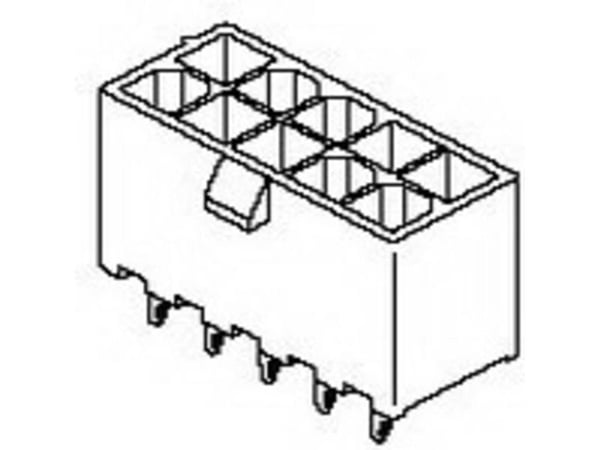 Molex Pin Enclosure PCB 39299122 1 kpl