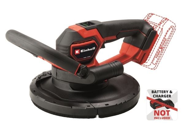 Einhell TP-DWS 18/225 Li BL, Gulvsliper, Sort, Rød, 1200 RPM, 2,36 kg - SOLO