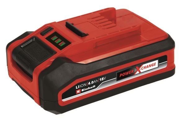 Einhell Power-X-Change Plus, Batteri, Lithium-Ion (Li-Ion), 4 Ah, 18 V, Sort, Rød, Akrylonitril-butadien-styren (ABS)