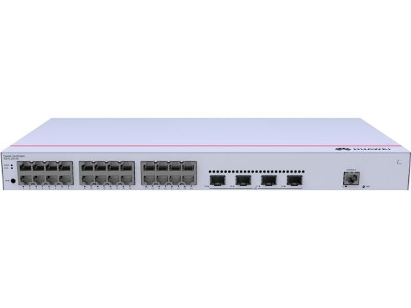 Huawei CloudEngine S310-24T4S - Switch - Styrt - 24 x 10/100/1000 + 4 x Gigabit SFP - side til side-luftflyt - rackmonterbar