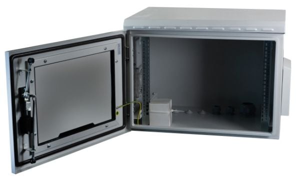 EFB Elektronik 691720IP55.2G, Veggmonterbar hylle, 20U, 100 kg, Grå