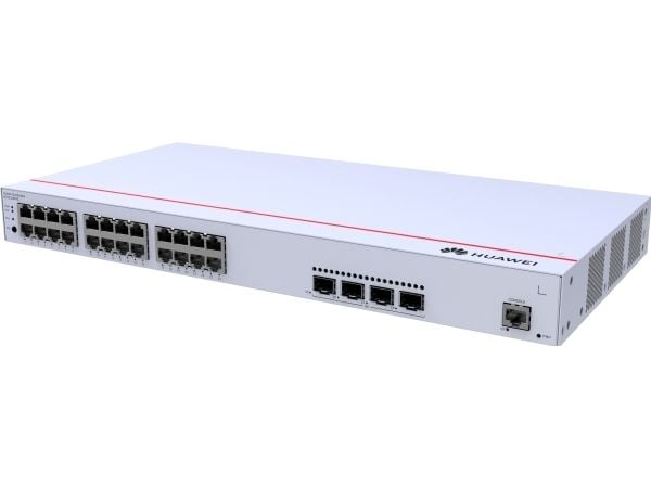 Huawei CloudEngine S310-24P4S - Switch - Styrt - 24 x 10/100/1000 + 4 x Gigabit SFP - side til side-luftflyt - rackmonterbar - PoE+ (400 W)