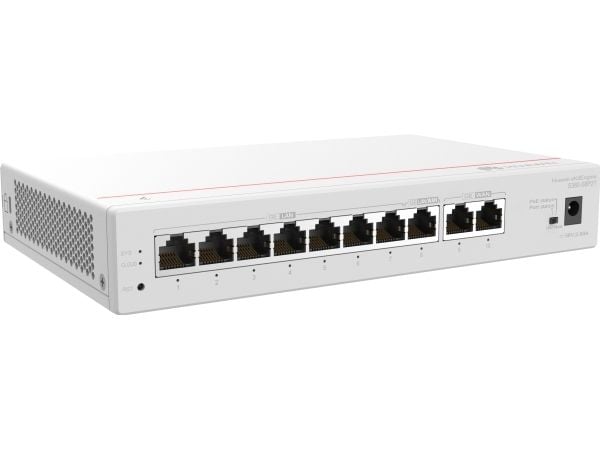 Huawei eKitEngine S380-S8P2T - Switch - Styrt - 1 x 10/100/1000 (PoE+) + 7 x 10/100/1000 - rackmonterbar - PoE+ (124 W)