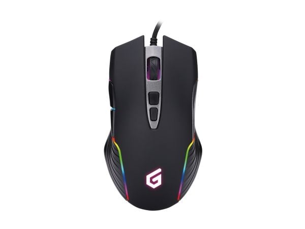 Conceptronic DJEBBEL - Mus - ergonomisk - optisk - 7 knapper - kablet - USB - svart