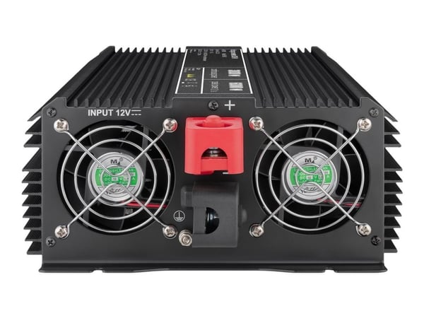 goobay - Virtamuunnin - DC 12 V - 3000 wattia - lähtöliittimet: 2 - musta
