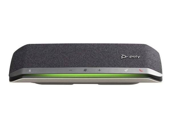 HP Poly Sync 40-M - Smart høyttalertelefon - Bluetooth - trådløs, kablet - USB-A, USB-C - sølv - Certified for Microsoft Teams, Zoom Certified