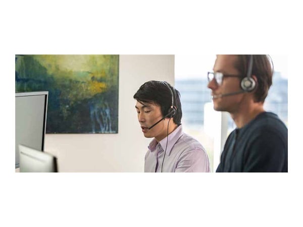 HP Poly EncorePro 525-M - EncorePro 500 series - hodesett - on-ear - kablet - USB-A - svart - Certified for Microsoft Teams