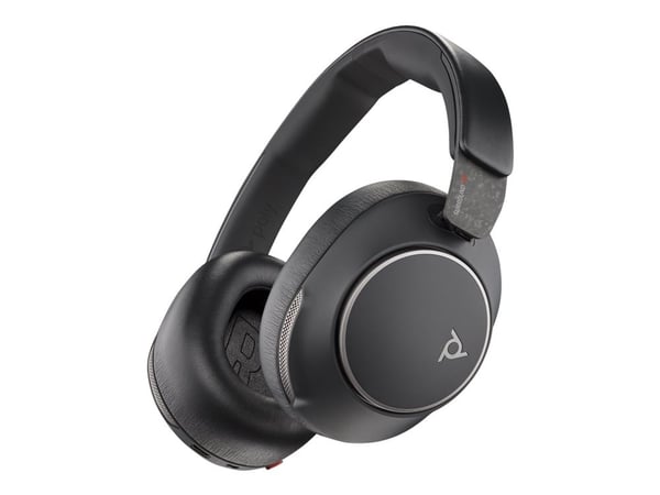 HP Poly Voyager Surround 80 UC - Voyager Surround 80 series - hodesett - full størrelse - Bluetooth - trådløs - aktiv støydemping - USB-C via Bluet...
