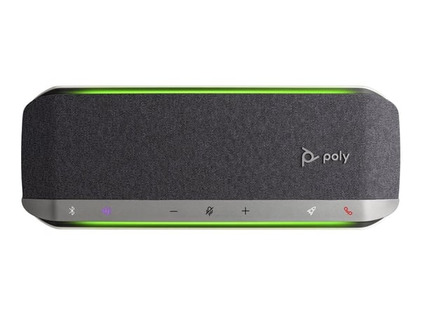 HP Poly Sync 40+ - Smart høyttalertelefon - Bluetooth - trådløs, kablet - USB-A, USB-C - svart, sølv - Zoom Certified