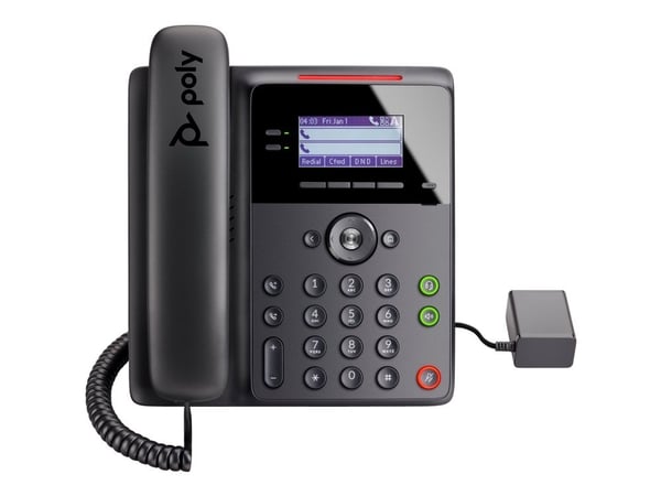 HP Poly Edge B30 - VoIP-telefon - 5-veis anropskapasitet - SIP - 16 linjer - svart
