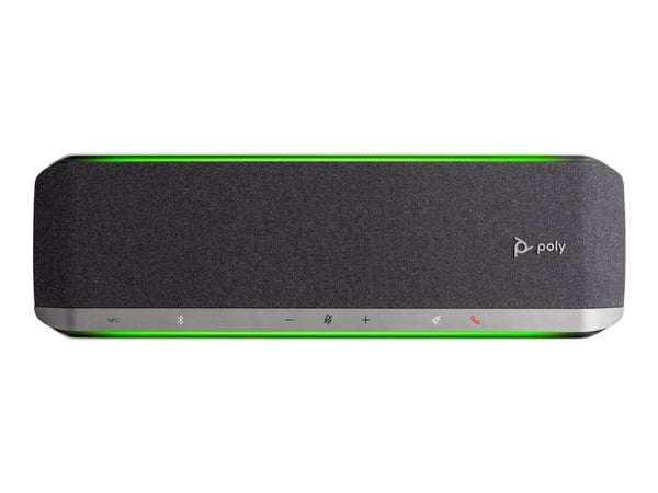 HP Poly Sync 60 - Smart högtalartelefon - Bluetooth - kabelansluten, trådlös - USB-A, USB-C - svart, silver - Zoomcertifierad