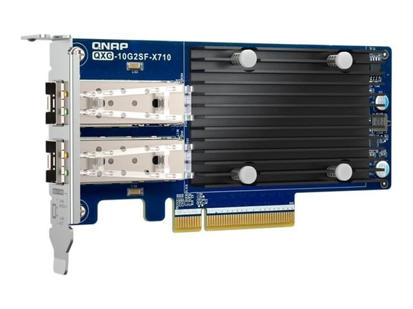 QNAP QXG-10G2SF-X710 - Nettverksadapter - PCIe 3.0 x8 lav profil - 10 Gigabit SFP+ x 2 - for P/N: SFP1G-SX-85