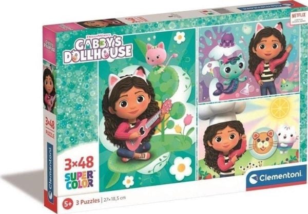 Clementoni Gabby’s Dollhouse, 48 stykker, Tegneserier, 5 år